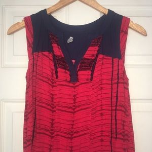 Ecote Red Sleeveless Top
